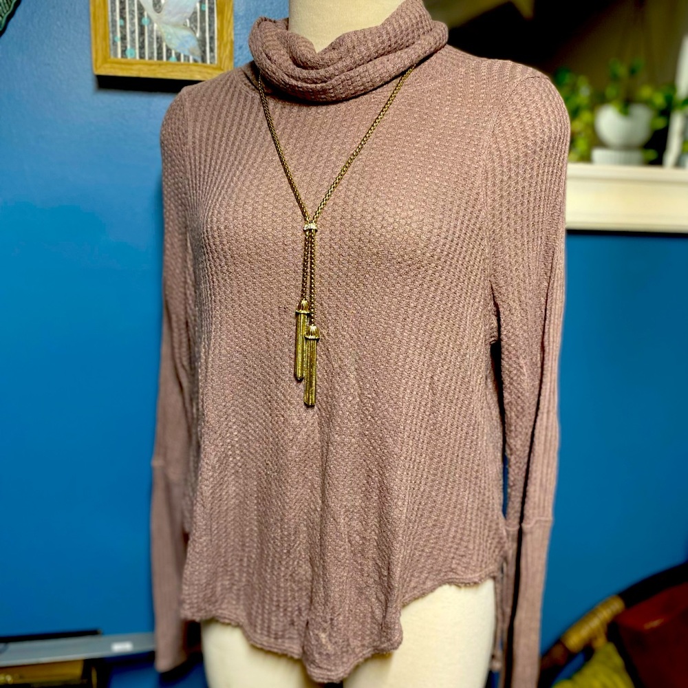 Free People We The Free Soft Turtleneck Long Sleeve Top